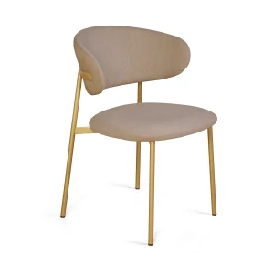 Стул Адель, шенилл Puffy camel / опоры шампань