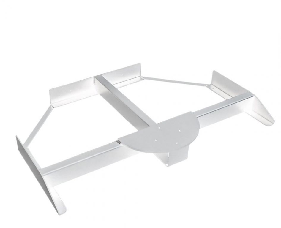 Зонт профессиональный 3.5х3.5 м Pompei Braccio белый, серый