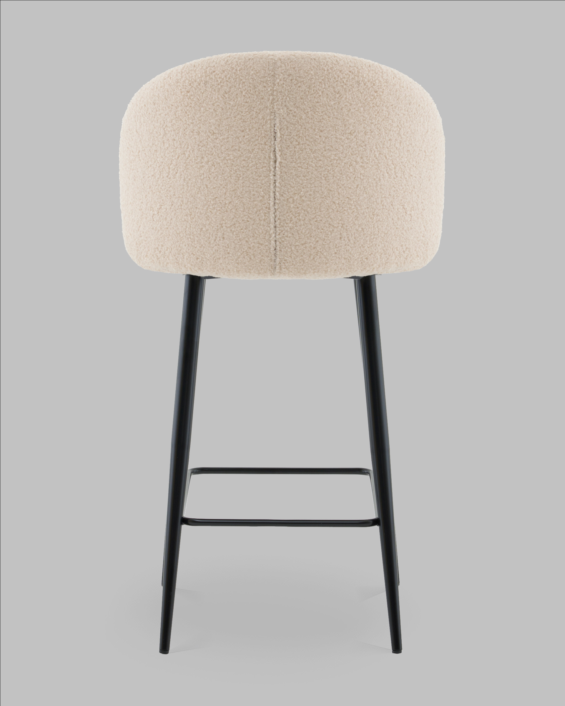 Стул полубарный Ханнингем букле бежевый