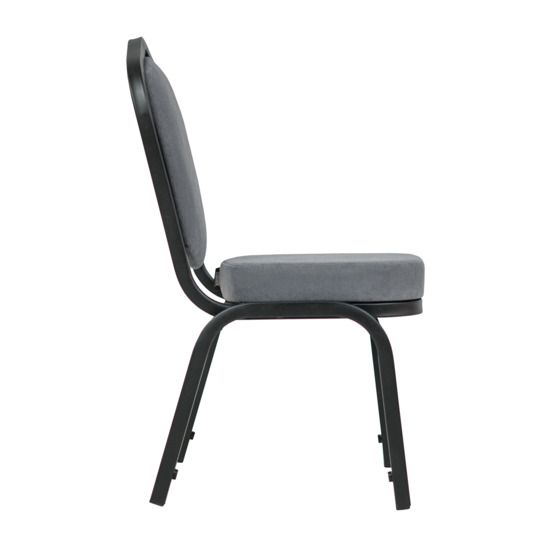 Стул Хит детский, черный муар, велюр серый