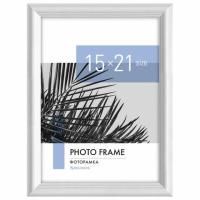Рамка 15х21 см небьющаяся, багет 17,5 мм, пластик, BRAUBERG "Colorful", белая, 391240