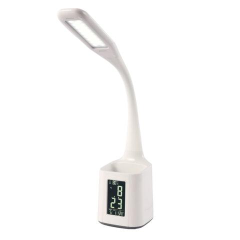Настольная лампа / светильник SONNEN HS-01 на подставке, LCD-экран, СВЕТОДИОДНАЯ, 5 Вт, белый, 238234