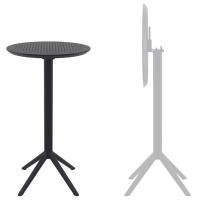 Стол пластиковый барный складной Sky Folding Bar Table 60 бежевый