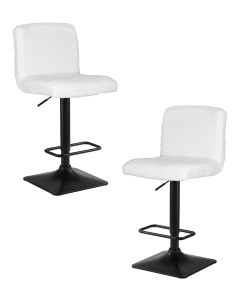 Набор 2 шт Стул барный DOBRIN LEO, белый букле (13)