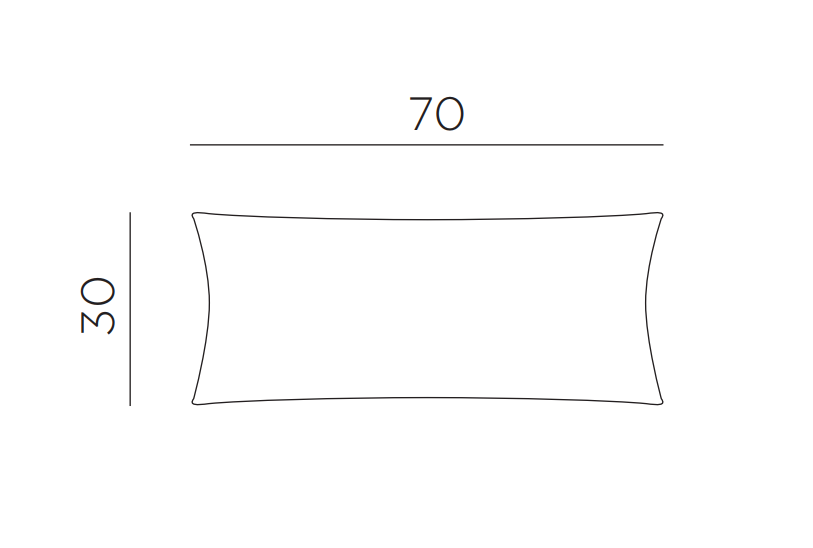 Подушка декоративная Maximo 70x30 корица