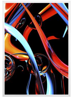 Рамка Нельсон 02, 50х70, белый глянец RAL-9003