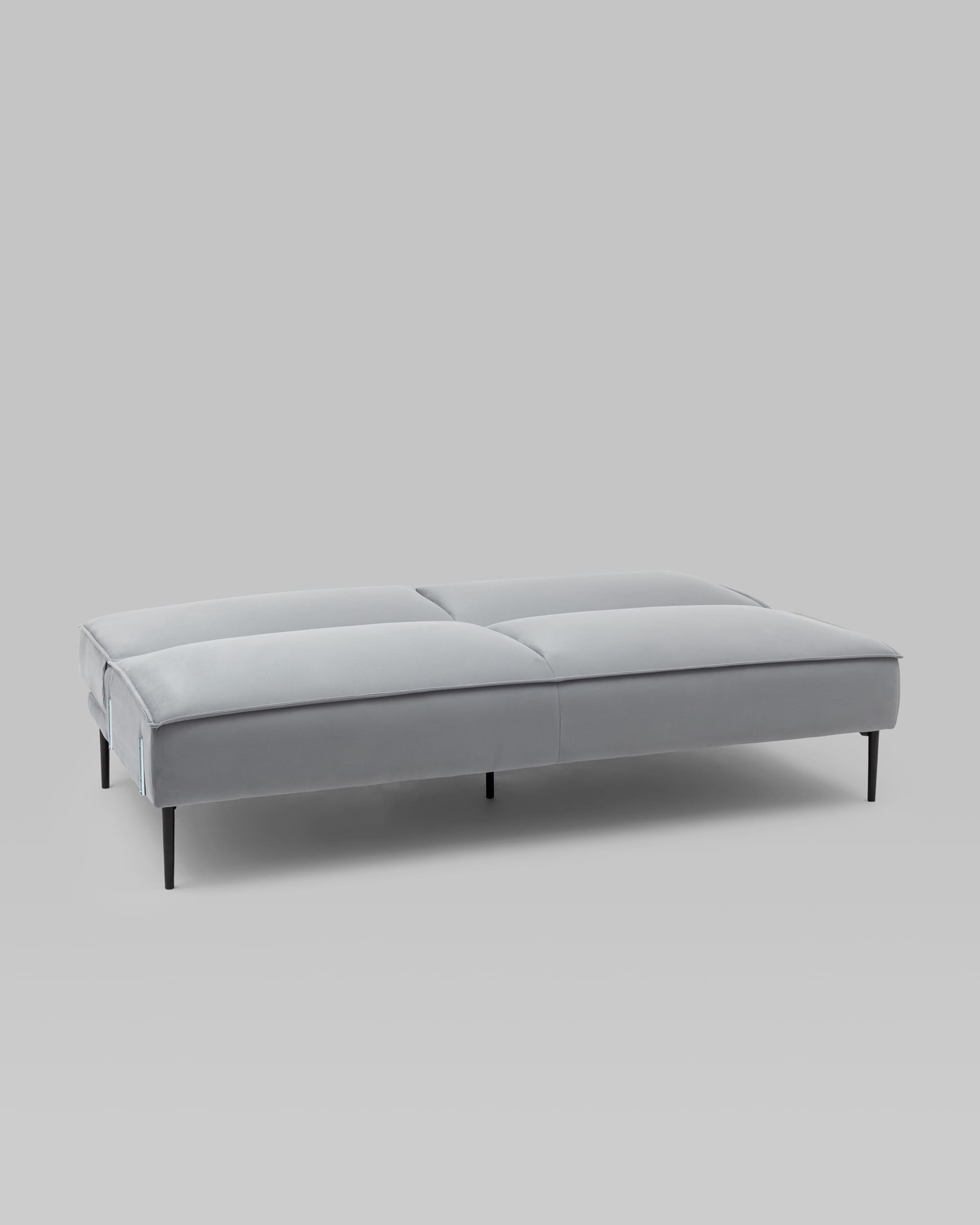 Диван прямой Кассель велюр серый