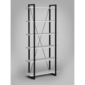 Мс-27 Стеллаж металлический в стиле "Лофт" (серый)