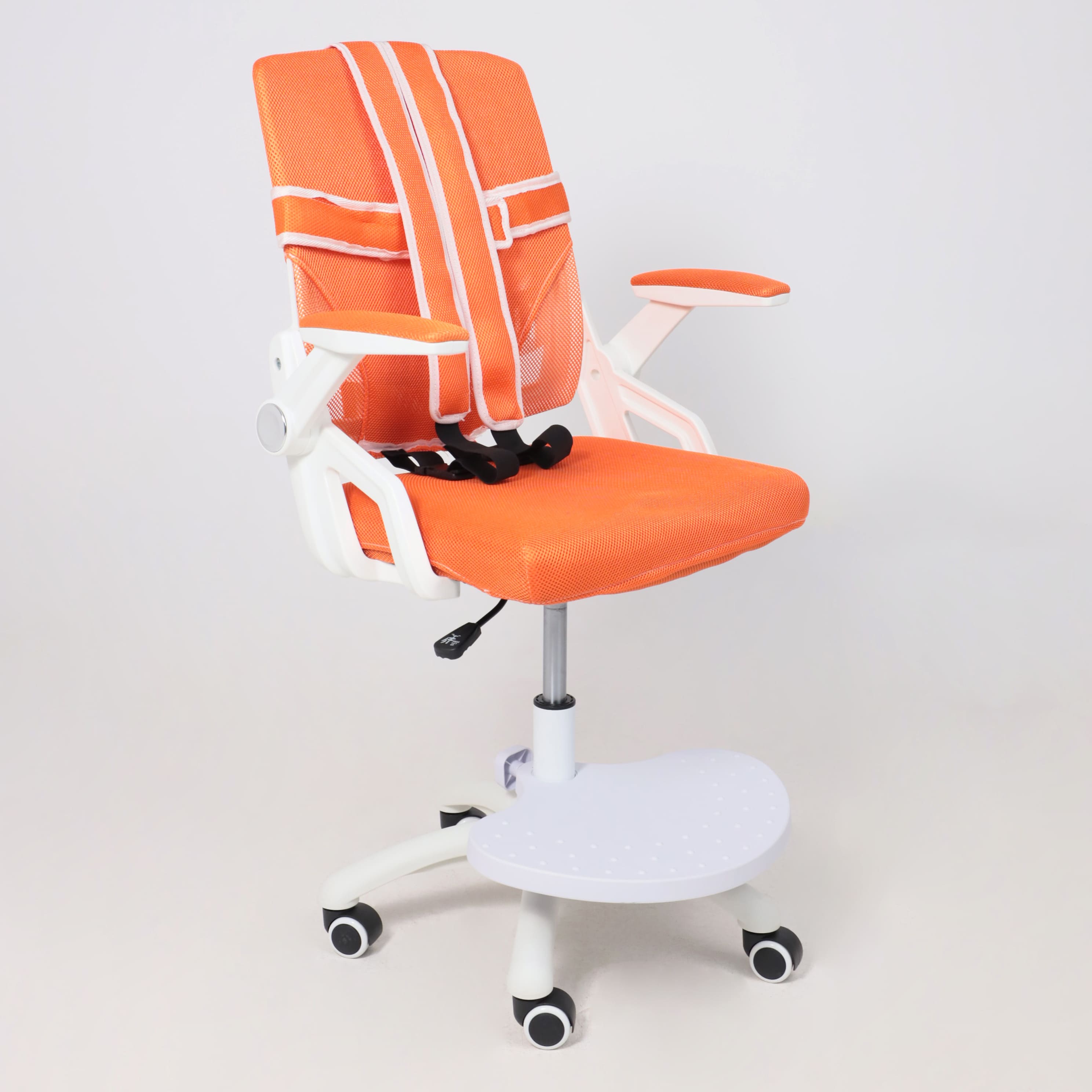 Кресло поворотное MOON, ткань, (оранжевый)