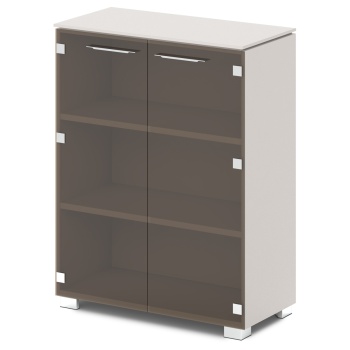 Шкаф для документов средний широкий G-652 Грандеза - Grandeza (Великолепие)цвет Бежевый песок