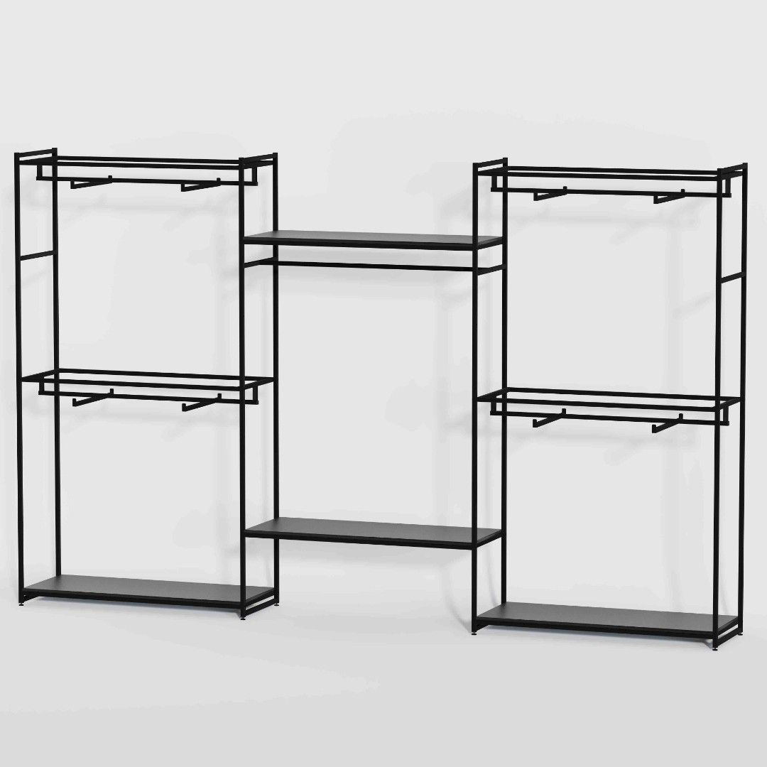 Стеллаж для одежды КЧ-2211 в стиле ЛОФТ