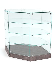 Прилавок угловой "ИСТРА" №119 шестигранный (с дверками)