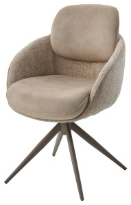 Стул ГРЕЙС (GRACE) 360 град., цвет БЕЖЕВЫЙ (PENA-120 / G1229-3, ткань / ЛАТТЕ каркас, ®DISAUR