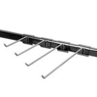 H001-200/5 Крючок на овальную трубу, L=200мм, d=5мм, хром