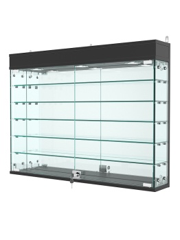 Витрина "АТРИУМ" настенная №3А-6, Черный