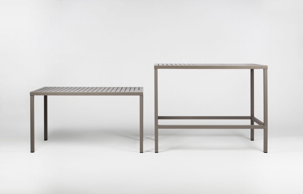 Стол пластиковый обеденный Cube 140x80 тортора