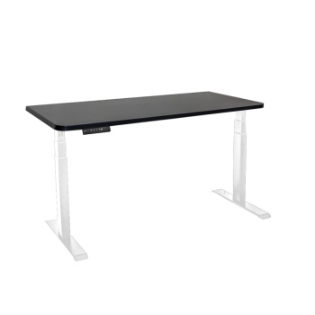 Стол с регулировкой высоты электрический LuxAlto LA-T33-2A3 белый/черный ЛДСП 140*80*2.5