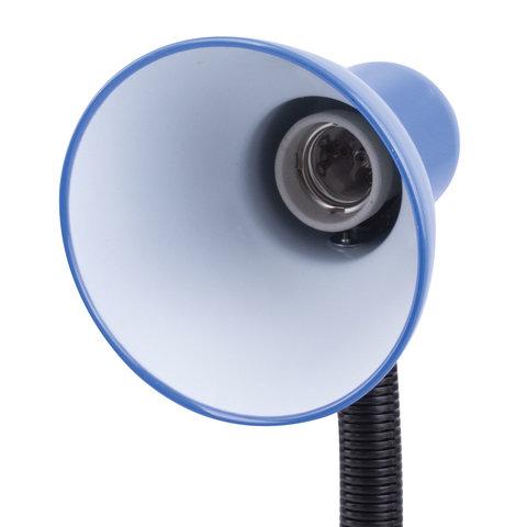 Настольная лампа / светильник SONNEN OU-203, на подставке, цоколь Е27, синий, 236677