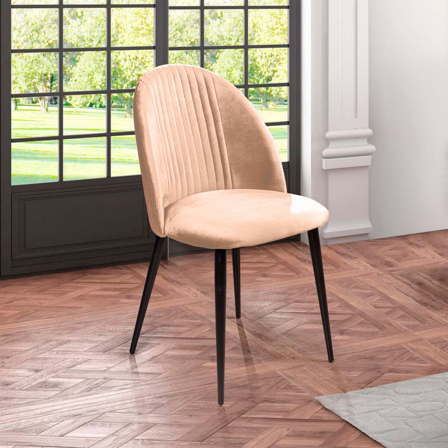 Стул Франко, бархат бежевый 5