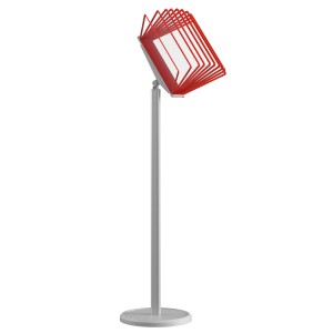 МАЧТА-03.А4.Gr/Rd Демосистема напольная серая 10 красных панелей А4