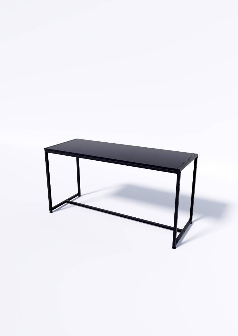 Стол TEVOLO демонстрационный черный-дуб сонома В60Ш120Г45