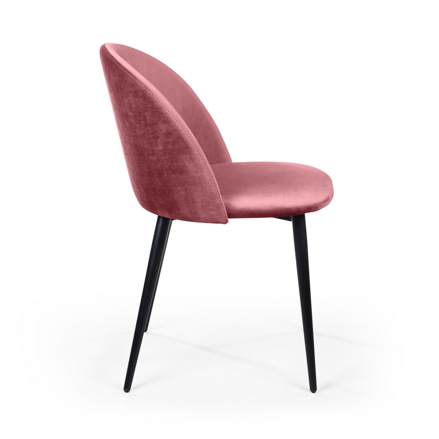 Стул Томас, бархат пудровый 15