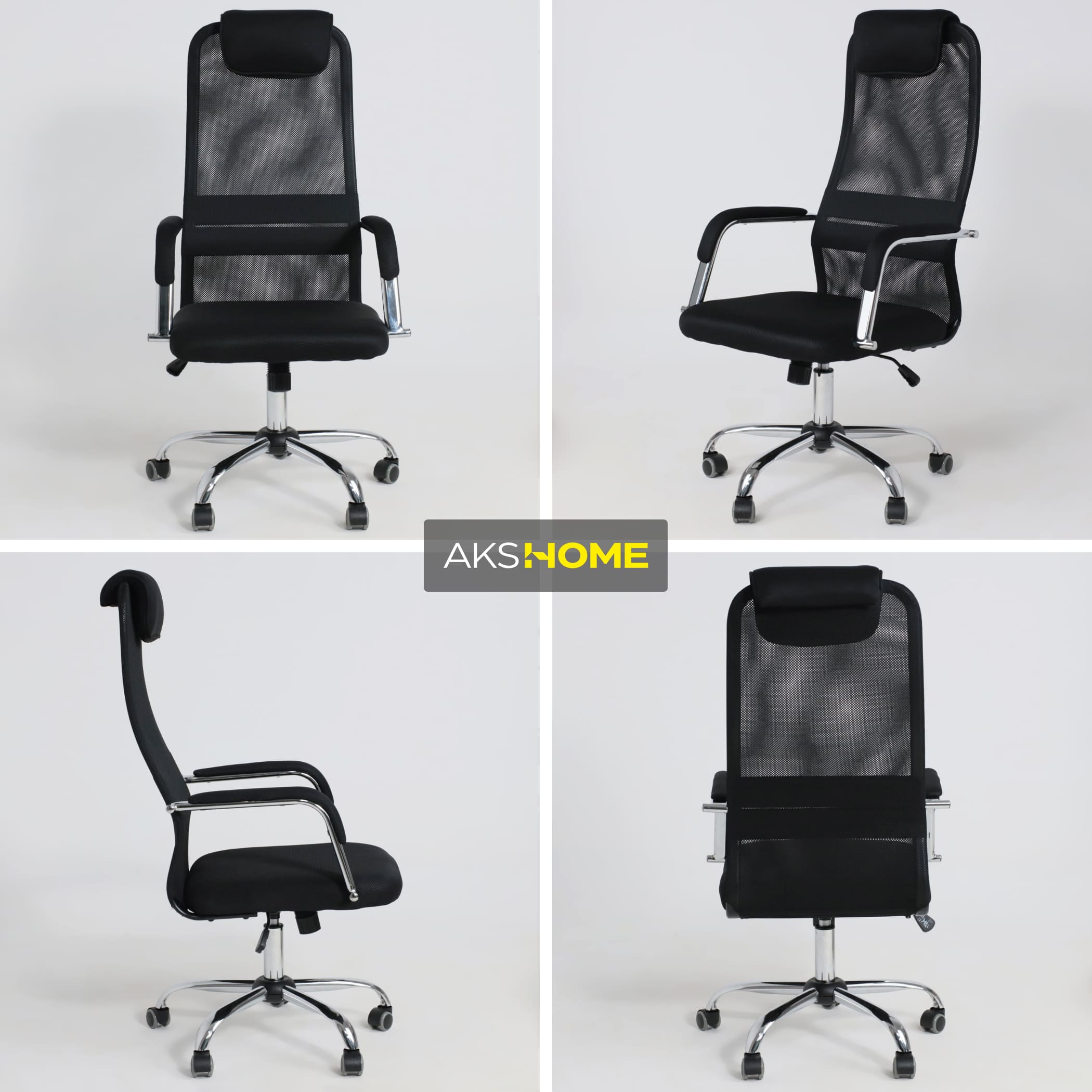 Кресло поворотное Germes, чёрный, ткань