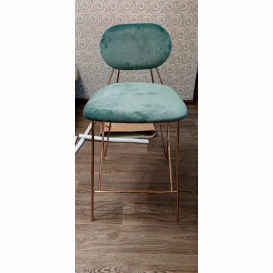 Стул Элис полубарный, мятный, 65 см для кухни