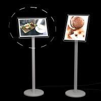 ЦИРКОН А3 Стойка информационная с тонкой световой панелью серая П.01.01цвет Серый