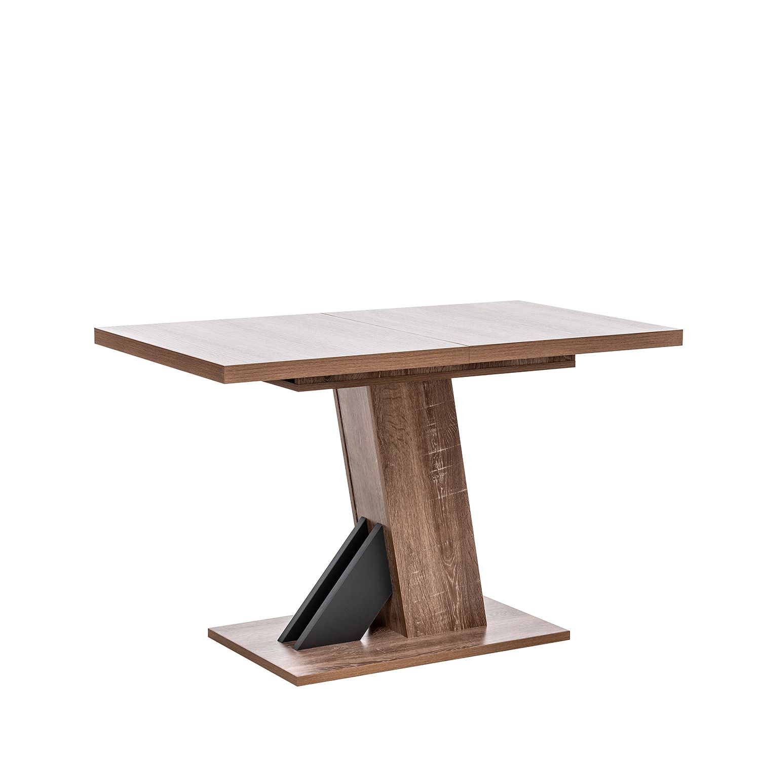 Стол раздвижной 80.529 Leset Луссо цвет Дуб сакраменто, компаньон Антрацит