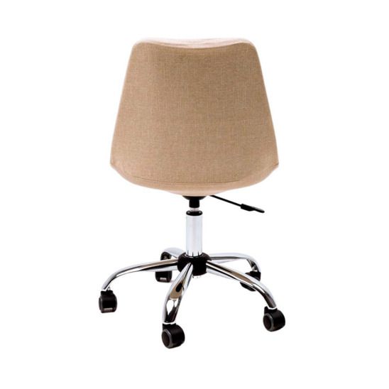 Кресло поворотное Shell, светло-бежевый, ткань