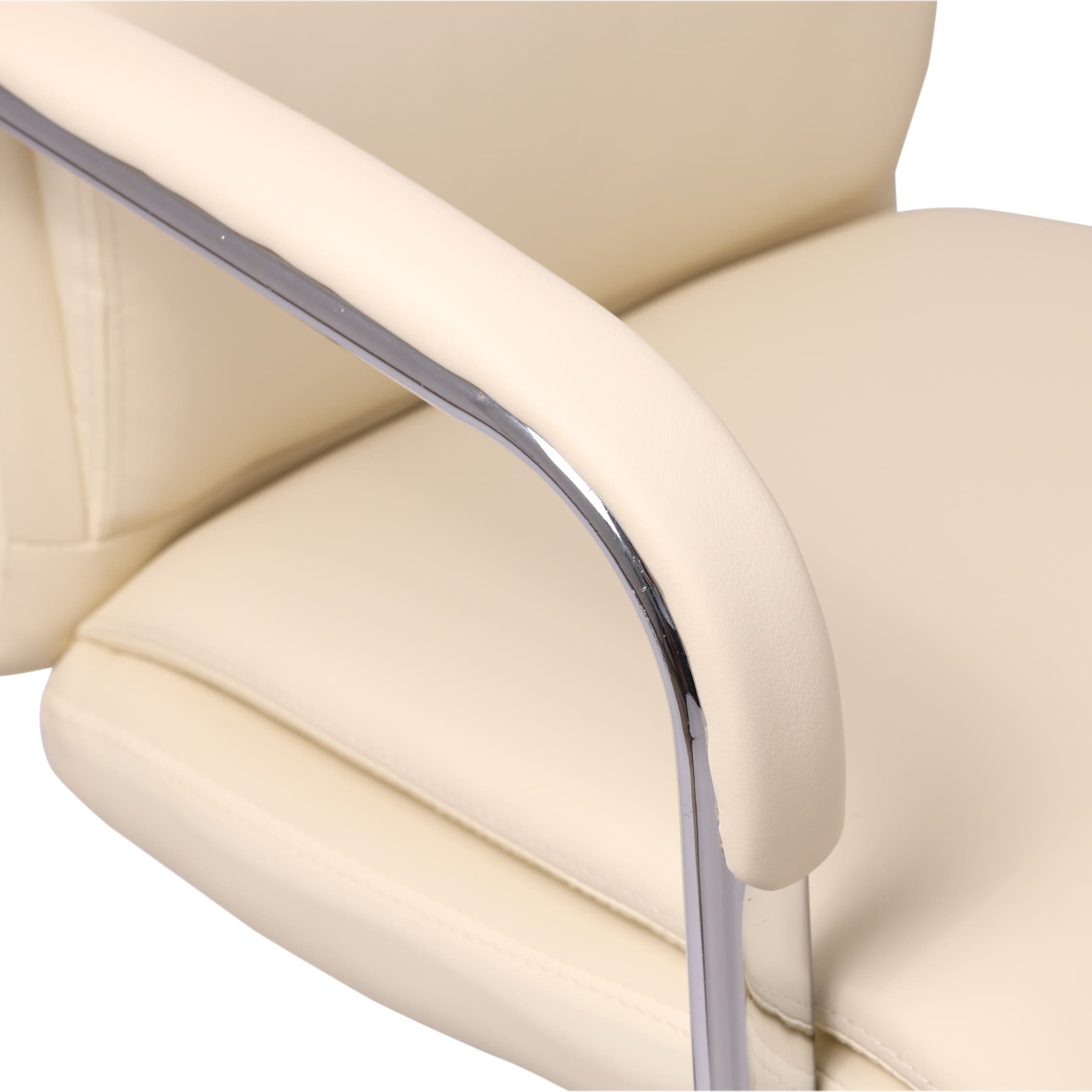 Стул барный Lima, кремовый, экокожа