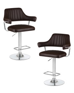 Набор 2 шт Стул барный DOBRIN CHARLY, коричневый