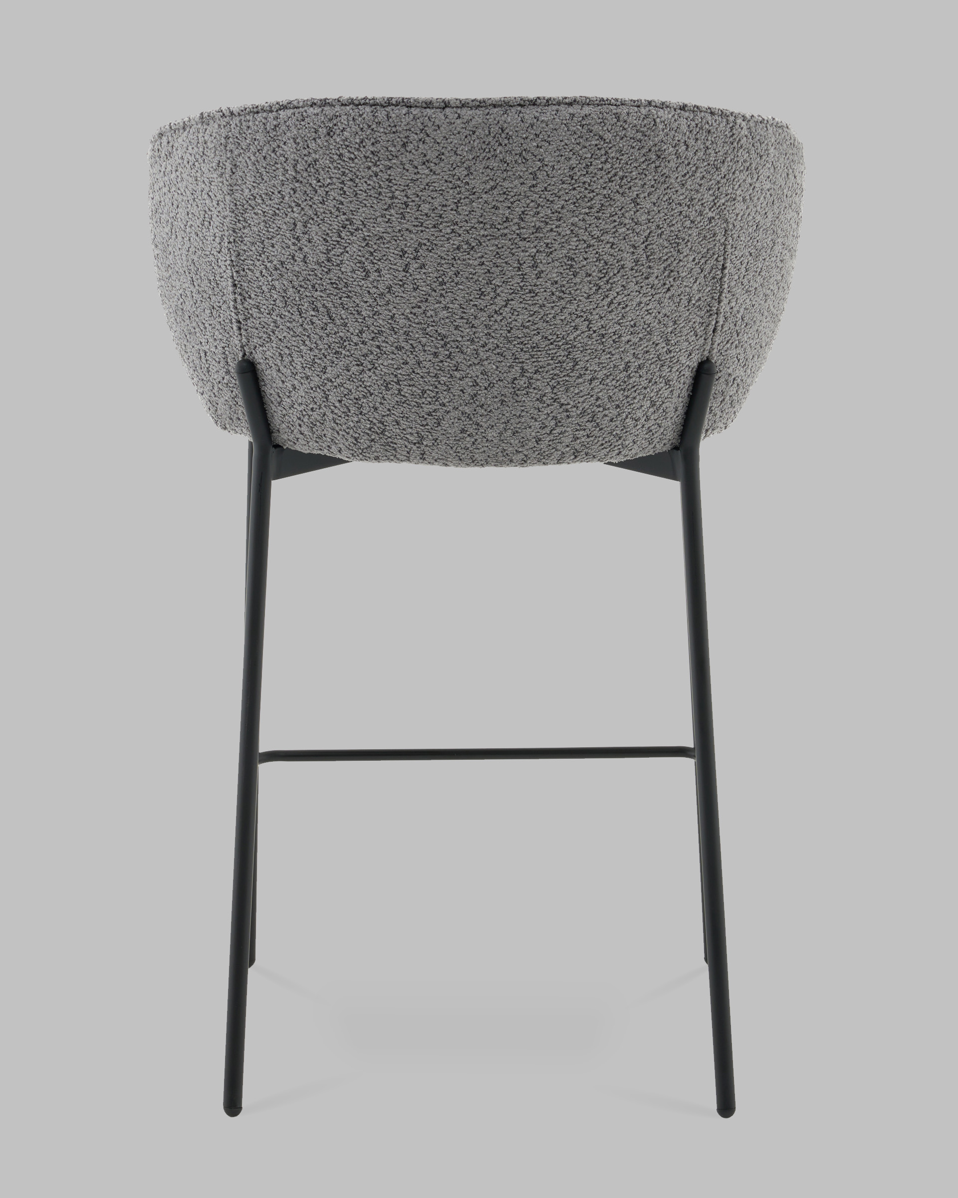 Стул полубарный Тисдейл букле темно-серый