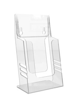 ЛИДЕР 1/3А4 Буклетница настольная/настеннаяцвет Прозрачный