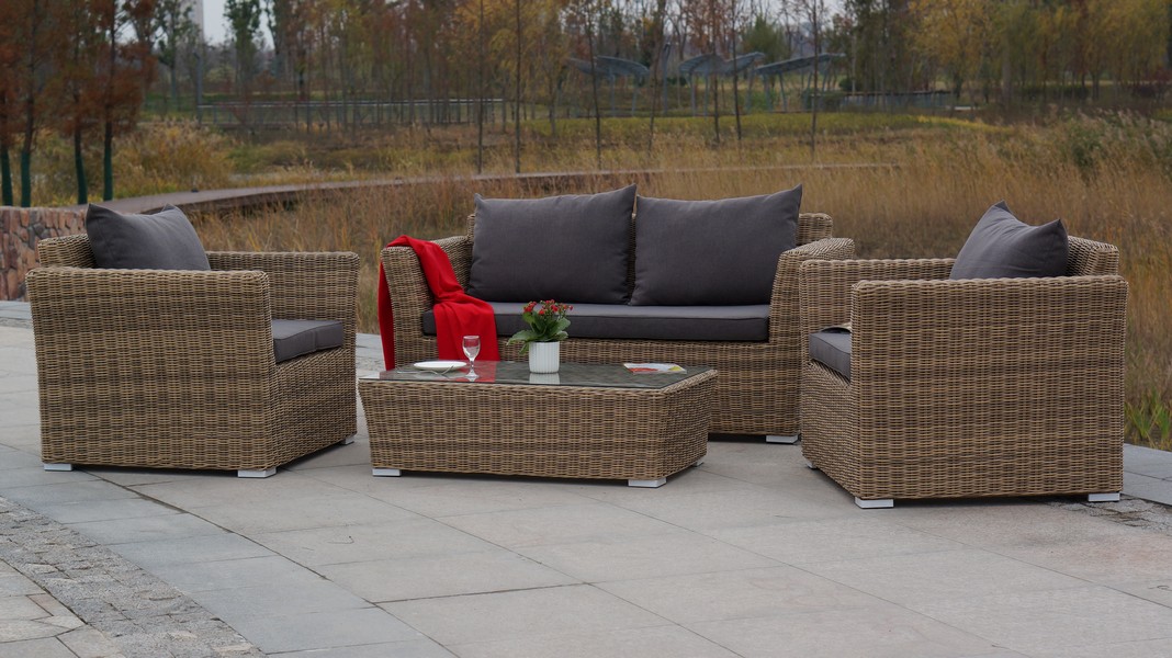 "Капучино" диван из искусственного ротанга двухместный