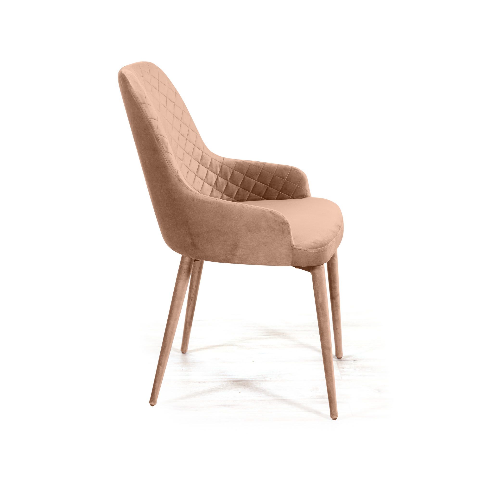 Стул Дуглас ромб, бархат бежевый 5