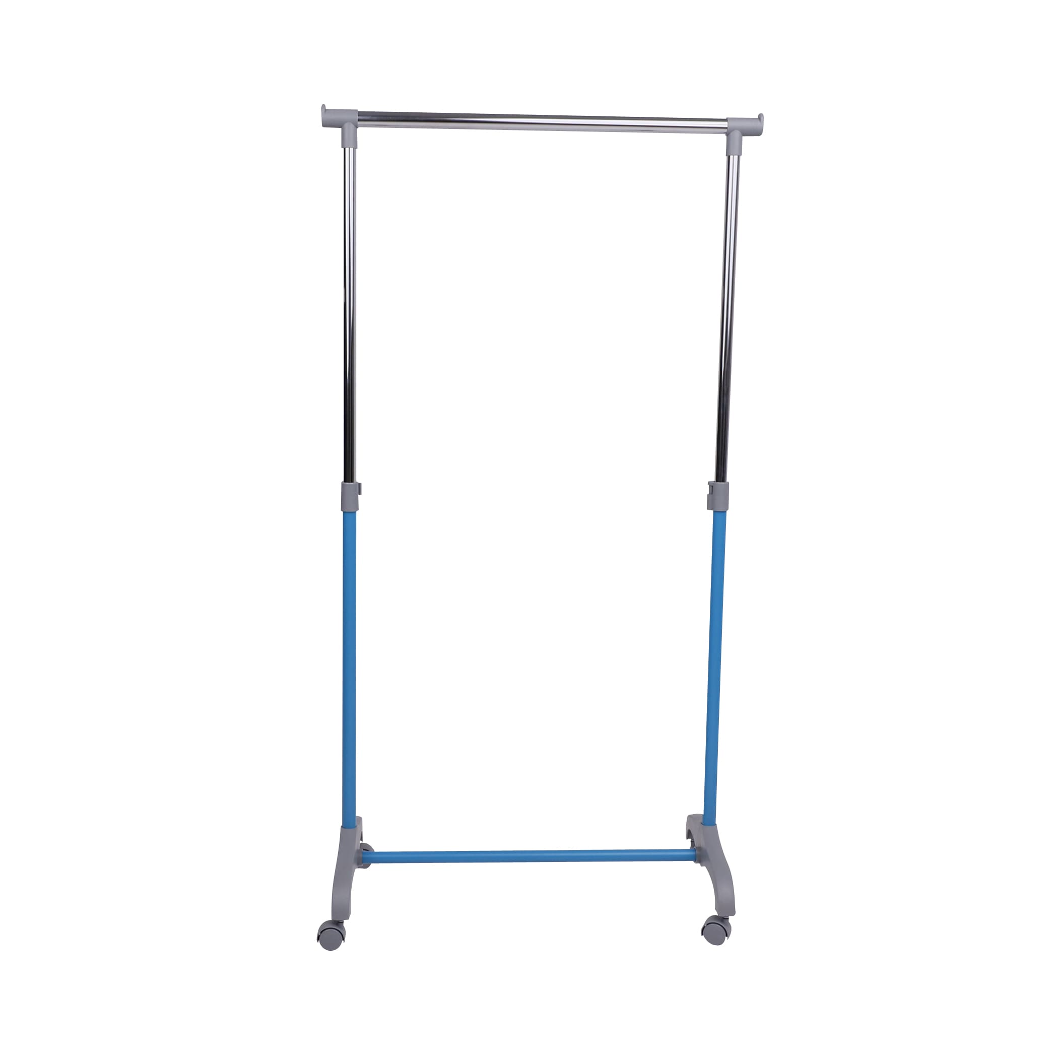 Вешалка для одежды Mix на колесах, голубой, металл