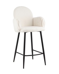 Стул полубарный Wave Stripes букле белый