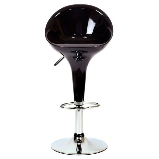 Барный стул Club черный глянец