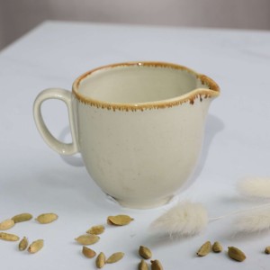 Сливочник VITAL, фарфор, бежевый, 265мл