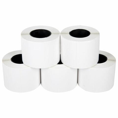 Этикетка ТермоЭко (58х40 мм) 700 этикеток в ролике, КОМПЛЕКТ 5 шт., УДАЛЯЕМЫЙ КЛЕЙ, светостойкость до 2 месяцев, 880962