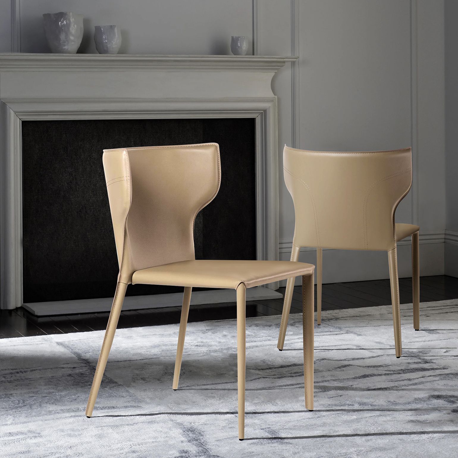 Стул Аустин, кожа нуга