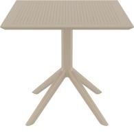 Стол пластиковый Sky Table 80 бежевый