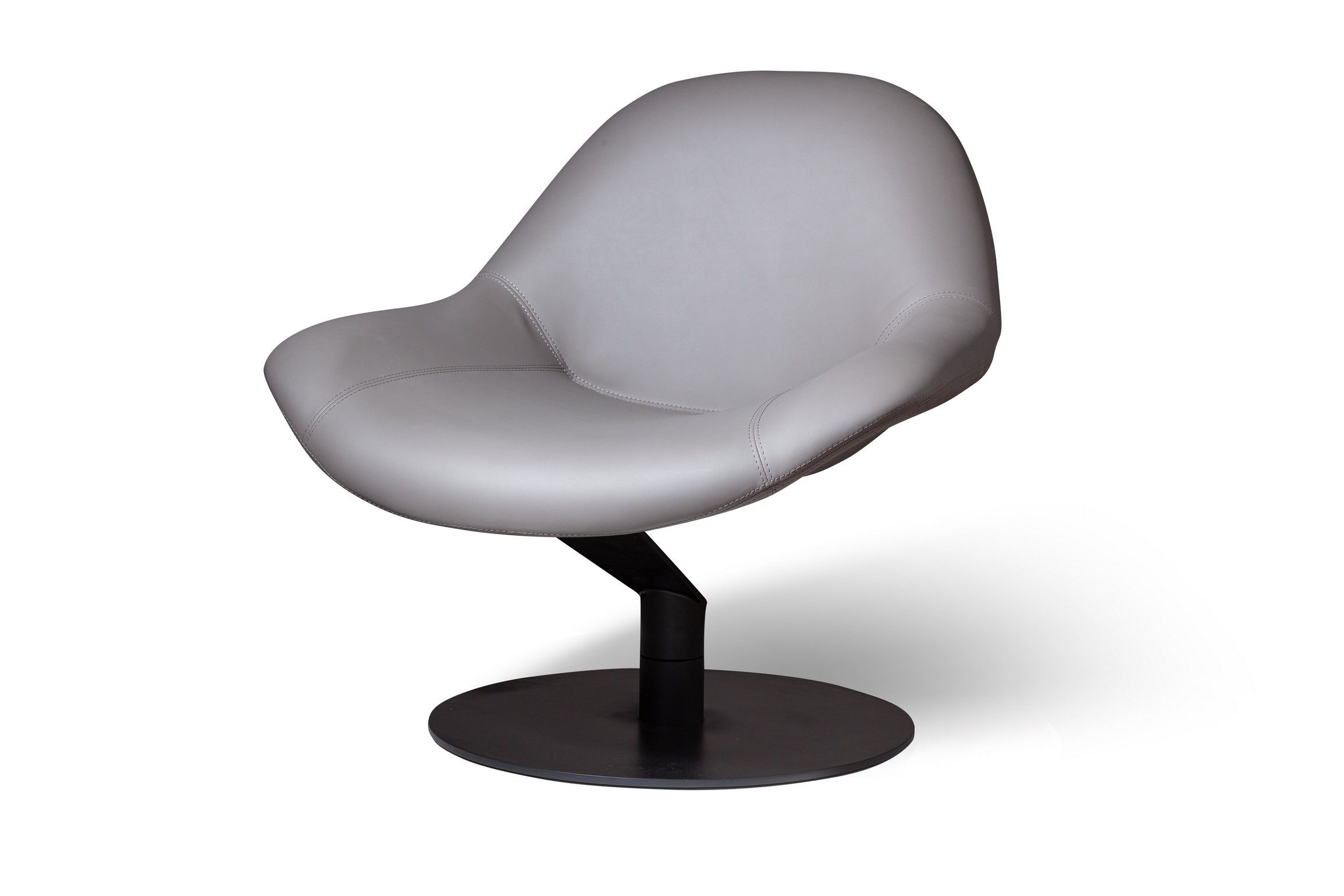 Лаунж кресло Зеро Гравити с механизмом кручения, серый