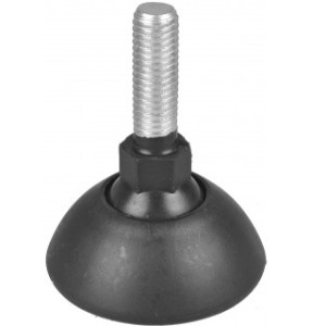 Ножка на подвижном шарнире, M10x30, D-50, черная