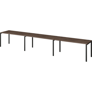 Бенч линейный на 3 рабочих места Арго-М АМБЛ-004-3 Лагос/Антрацит