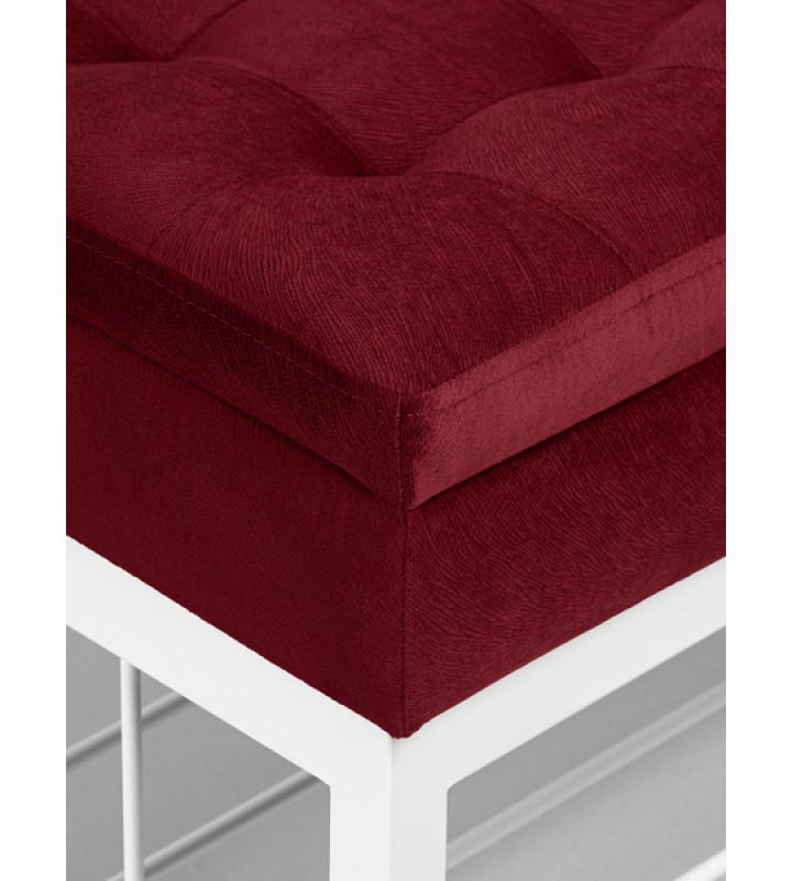 Банкетка Н-76 (белый/красный)