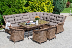 "Базелла" обеденная группа из искусственного ротанга