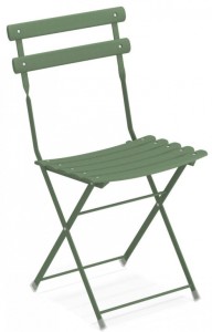 Стул металлический складной Arc en Ciel зеленый